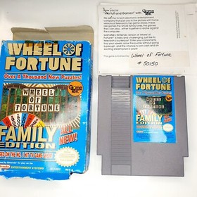 Wheel of Fortune Family Edition - Nintendo NES W BoxGame Authentic FREE SHIPPING