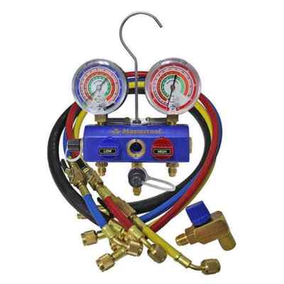 Mastercool 57461 3-Valve 3/8'' Ball Valve Manifold Vacuum Set