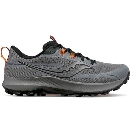 Saucony Peregrine 13 GTX New Men's Sneakers Gravel|Black S20841-05 - 第 1/5 張圖片