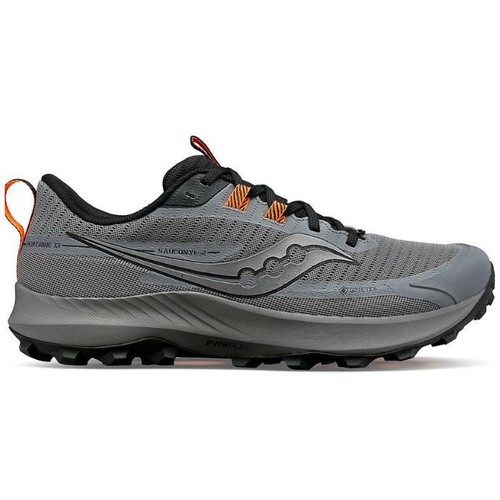 Saucony Peregrine 13 GTX New Men's Sneakers Gravel|Black S20841-05 - Picture 1 of 5