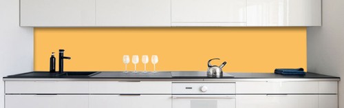 Küchenrückwand Gelbtöne Unifarben Premium Hart-PVC 0,4 mm selbstklebend - Bild 51 von 52