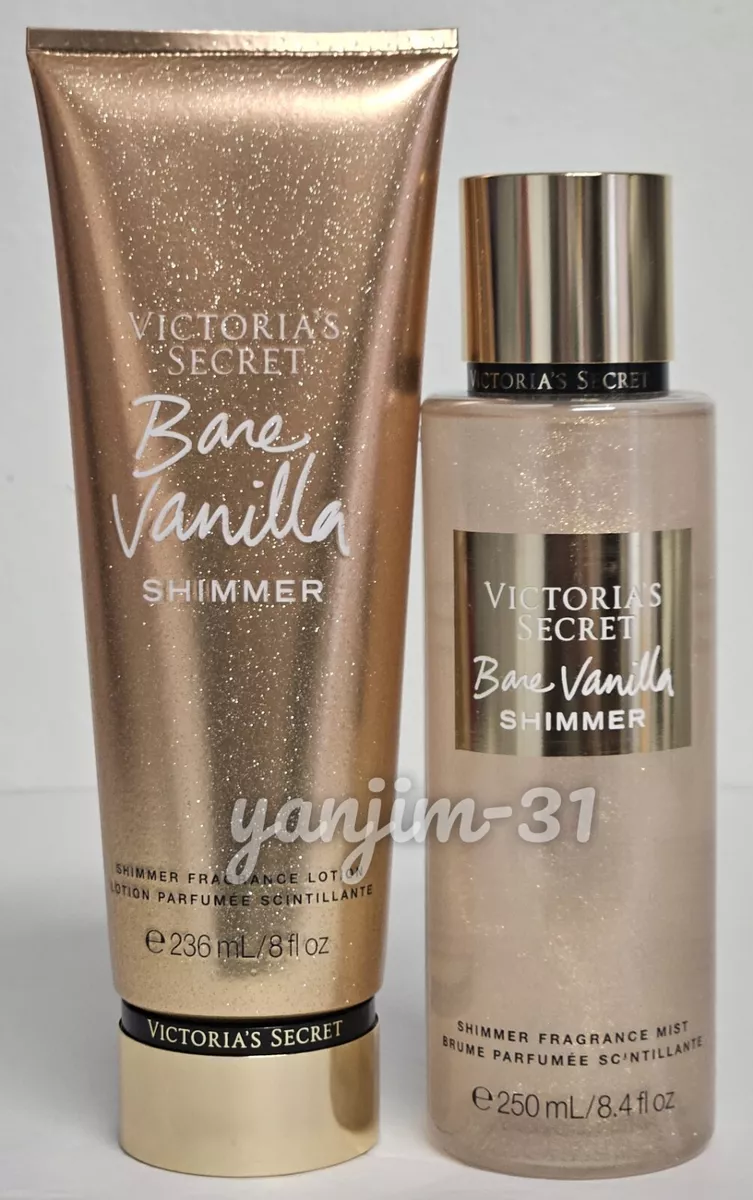 VICTORIA SECRET - BARE VANILLA SHIMMER - FRAGRANCE LOTION N MIST