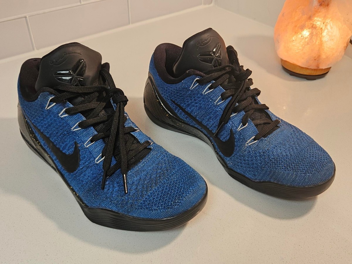 Nike Kobe 9 IX Elite Low iD Premium Blue Black White Sz 10 677992