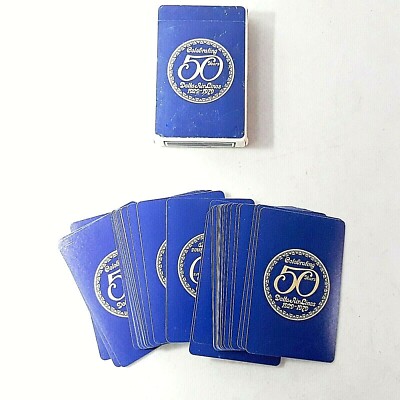 Vintage Delta Airlines 50 Year Anniversary Deck Playing Cards  