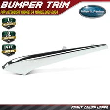 Front Left Upper Chrome Bumper Molding for Mitsubishi Mirage G4 Mirage 2021-2024