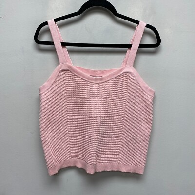 Sandy Liang x Target Womens Pink Nylon Wool Blend Knit Sweater