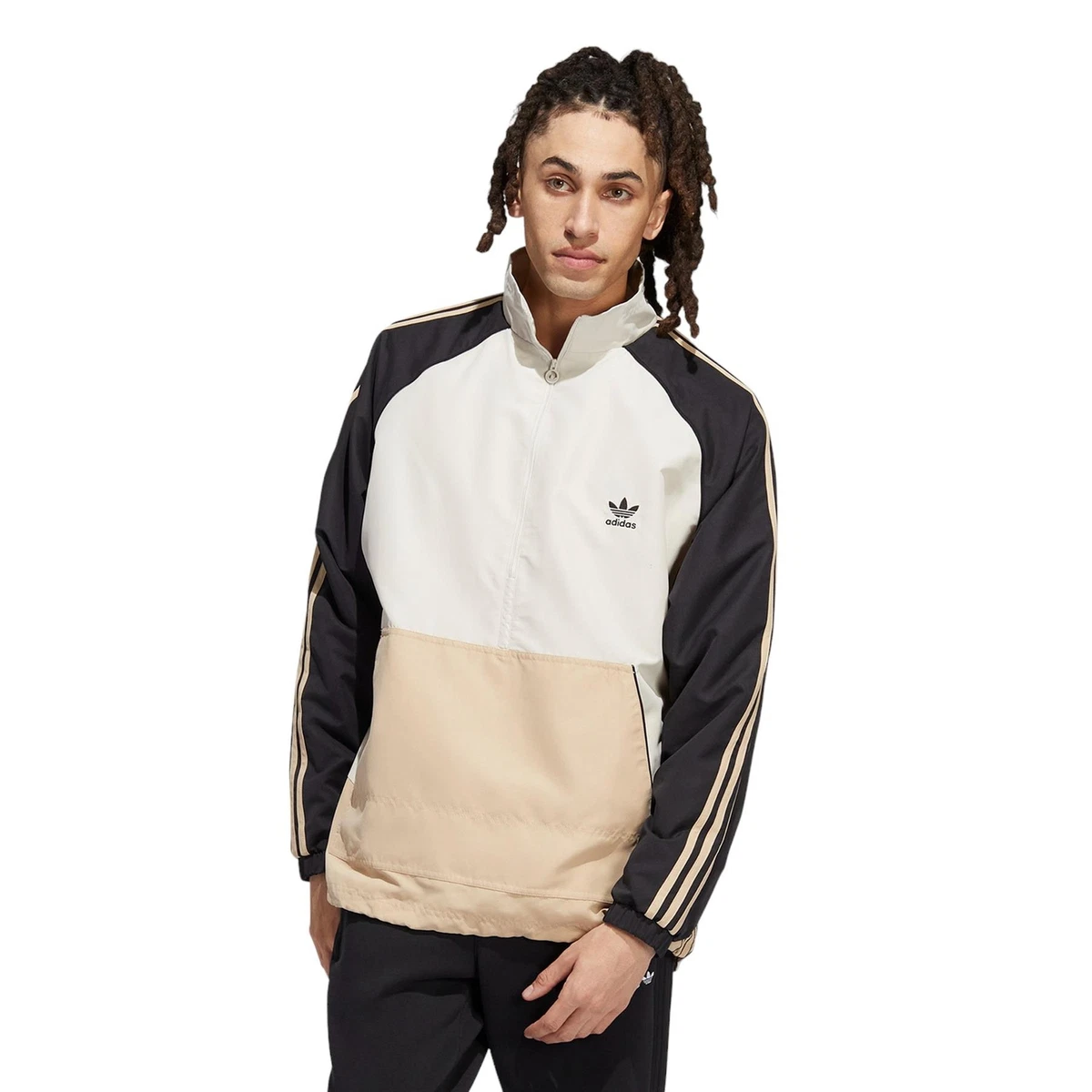 Adidas anorak sales jacket black