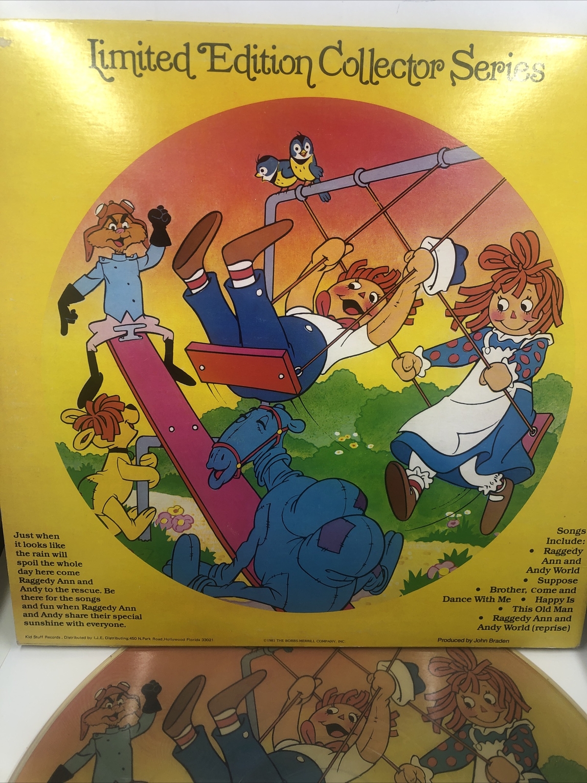 Raggedy Ann & Andy Happiness Album, Photo Record 1981 - Limited Edition KPD 6001