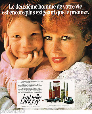 ADVERTISEMENT ADVERTISING 055 1978 ISABELLE LANCRAY cosmetic makeup