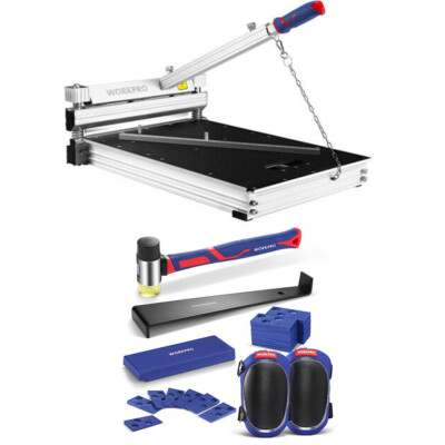 WORKPRO 13'' Flooring Cutter/Laminate Flooring Installation Tool Spacers Knee Pad