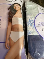 JOCKEY ELANCE WOMEN'S FRENCH CUT PANTIES NWT 3-PACK COTTON BLUE 11/4XL