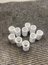 (Lot of 10 1/2” Lasco Coupling Schedule 40 PVC SLIP X SLIP  D2466