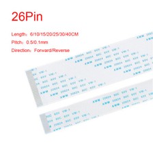 26Pin FFC/FPC Flexible Flat Ribbon Cable 6/10/15/20/25/30/40CM 0.5/0.1mm Pitch
