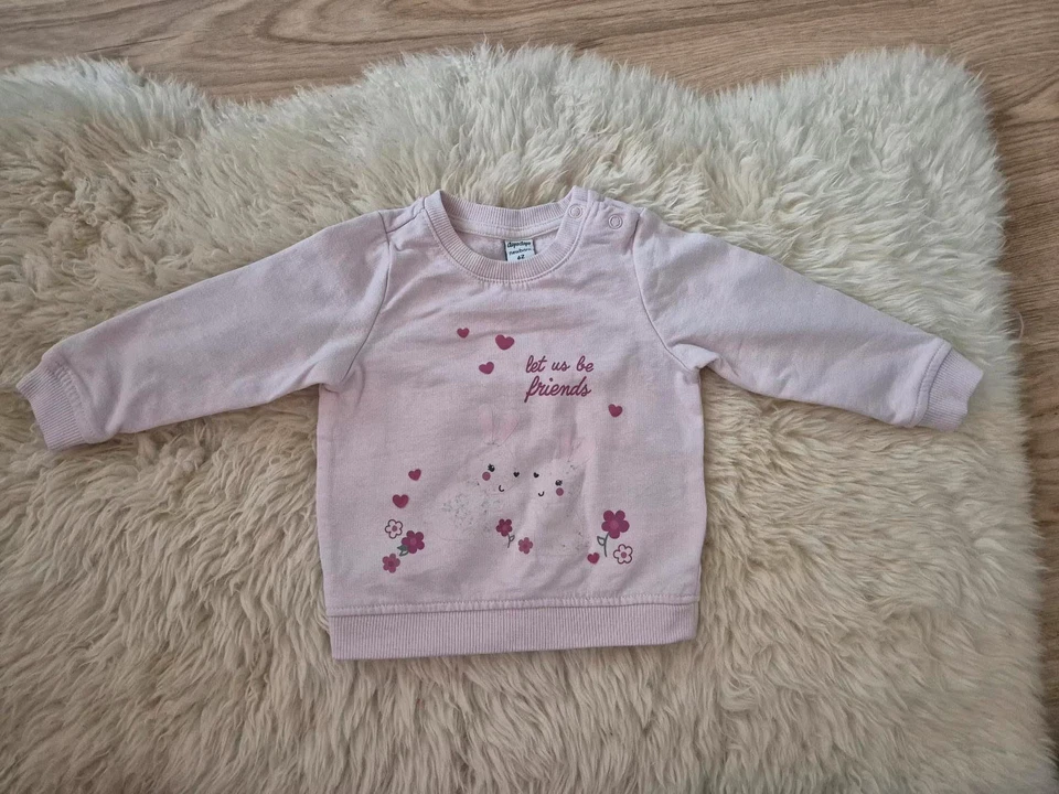 Dopodopo Hoodie Sweatshirt Gr. 62 Baby Rosa Pink Hase