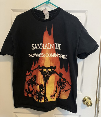 Vintage Samhain III November Coming Fire T Shirt Size XL