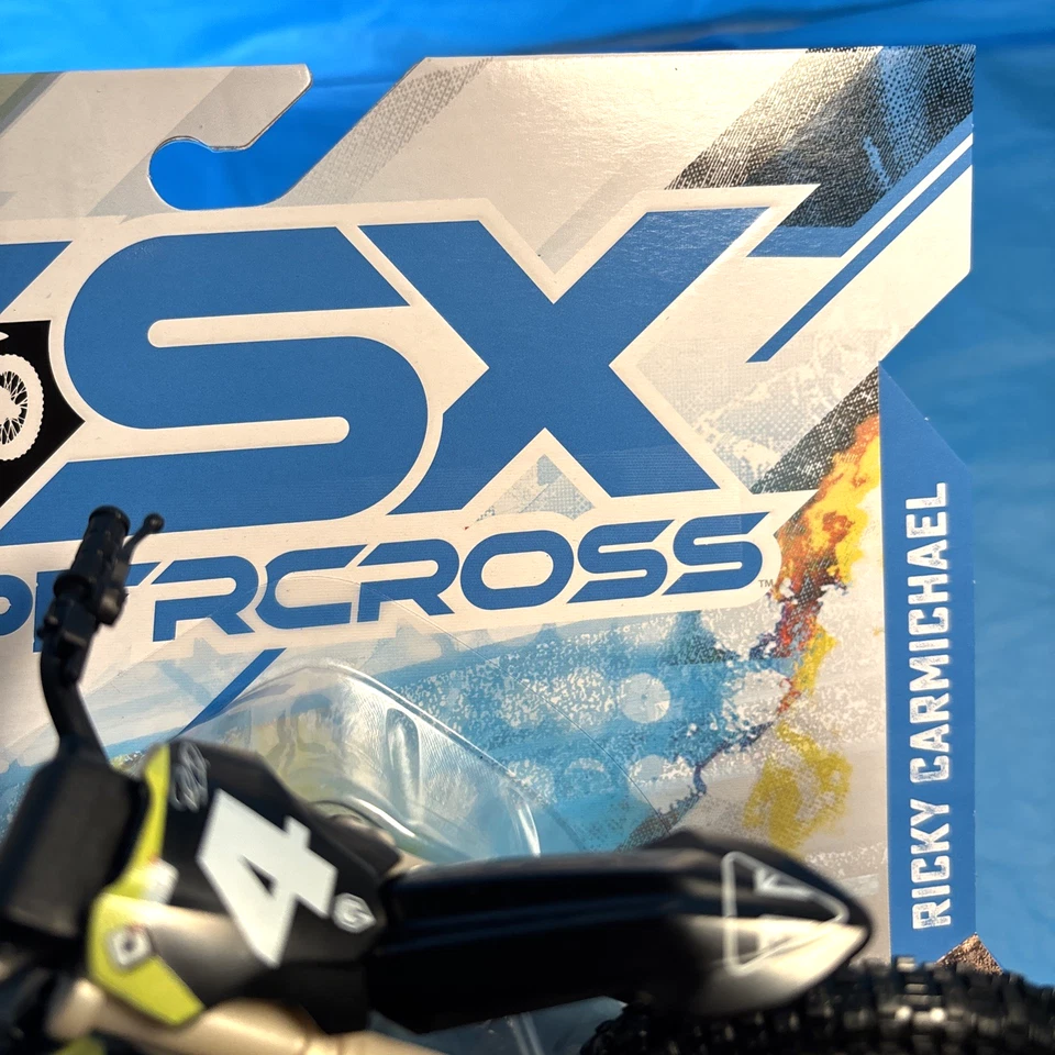 Spin Master SX Supercross Ricky Carmichael Triumph TF 450 Moto X 1:10 - Image 4 of 4