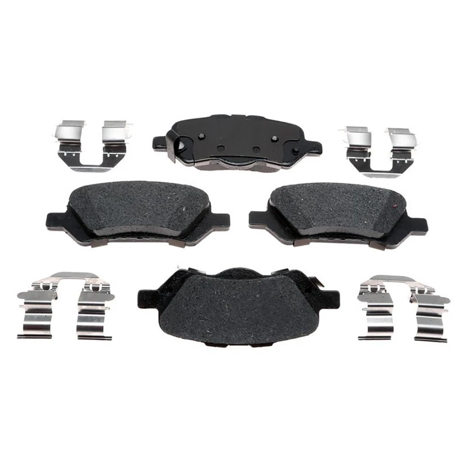 Kit de rotores de freno traseros + pastillas de cerámica y herrajes para Toyota Venza 2009-2016 Foto 2 de 4