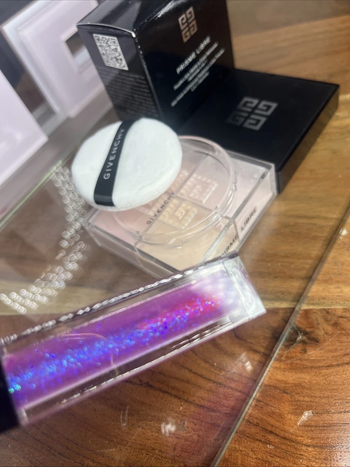 Givenchy Prisme Libre Loose Powder VOILE ROSE #3 CLASSIC Former Version + Gloss - Image 4 of 4