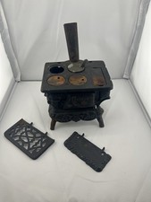 Antique Crescent Cast Iron Salesman Sample Miniature Stove Original