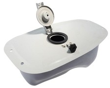 Benzintank Sprit Metall grau für Vespa VBB 150 PX80 100 125 150 200 Rally Sprint