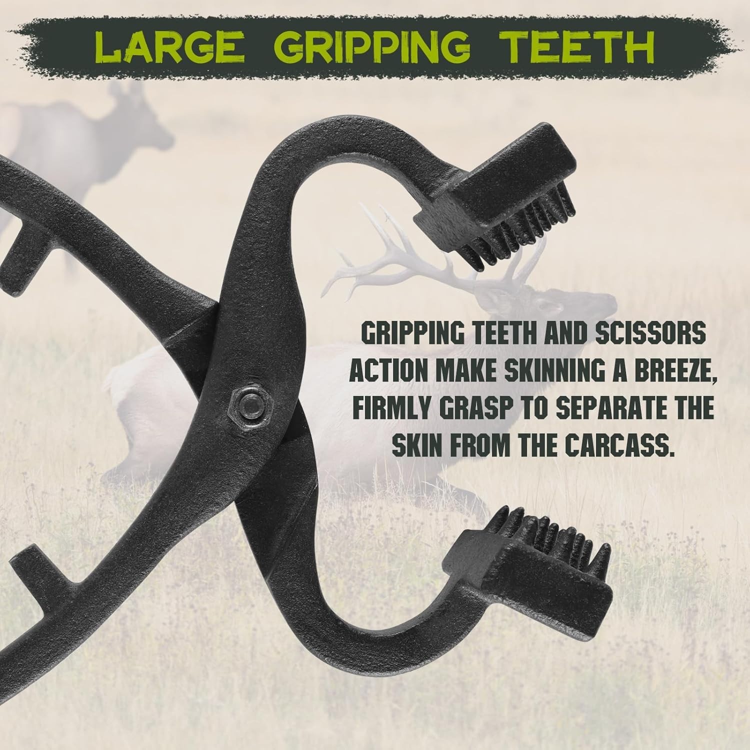 Durable Game Skinning Claw Tool - Ergonomic Hide Puller for Effortless Skinning