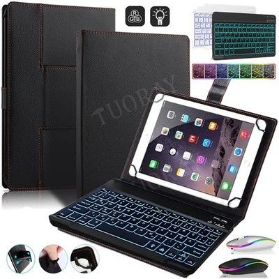 Leder Hülle für Xiaomi Mi Pad 7 6 5 Pro Redmi Pad 2/SE 11'' Beleuchtet Tastatur