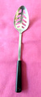 Vintage ANDROCK Slotted Spoon Stainless Made in USA Black Plastic Handle EUC — photo 1