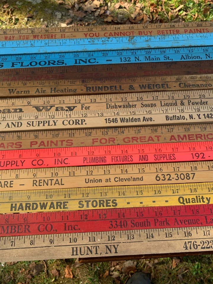 Lote De Colección De 14 Palos De Madera Para Patio Publicidad Ferreterías Madera Sears Foto 3 de 4