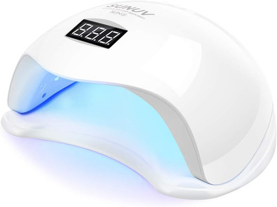 UV Light for Nails, UV LED Nail Lamp with 4 Timer Settings, Compatible with All 