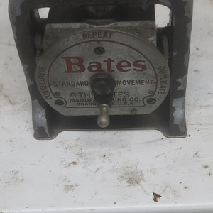 Bates Style E Numbering Machine 6 Wheels Serial 678255 Orange NJ USA