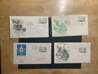 Canada lot of 4 1955 FDC 1st day covers Boy Scouts