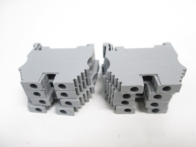 Lot of 8 Klemsan AVK4 Terminal Blocks, 750V 32A, 600V 30A AWG 26-10