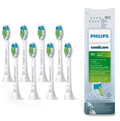 8x Packs W2 for Philips Sonicare DiamondClean Toothbrush Heads White