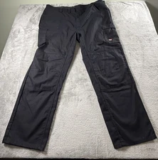 Red Cap Black Cargo Pants 46 Mens Utility Workwear Casual Outdoor Farm Home