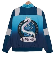 Studio Ghibli Spirited Away Haku Gradient Windbreaker Jacket Size XL