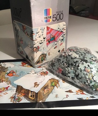 Heye Puzzle Happy Skiing Loup 500 Teile wie Mordillo