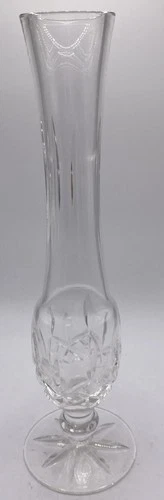 Vintage Waterford Crystal Lismore Footed Bud Vase 9.5” Cut Glass. 7
