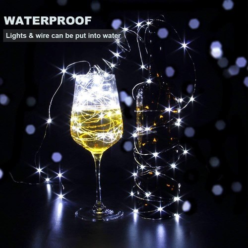 Mini LED Fairy String Light 1M 2M 3M Pink/Purple/Blue/Green/Red/Yellow Wedding - Picture 5 of 18
