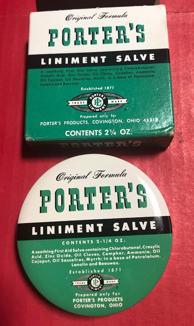 Porter's Liniment Salve 2 Oz Ointment for sale online | eBay
