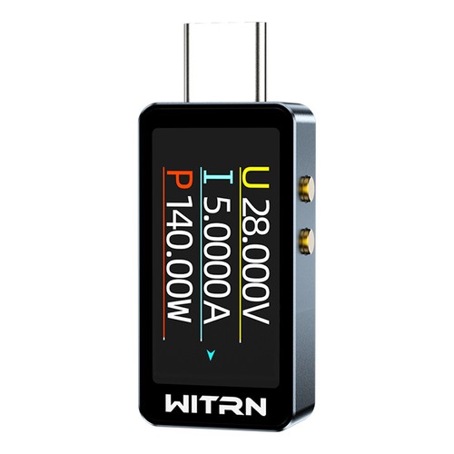 Type-C Digital Voltage Ammeter Power Meter 4V-28V PD 3.1 Phone Charging Tester & - Afbeelding 6 van 9