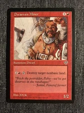 Dwarven Miner • NM • Mirage • MTG Magic The Gathering