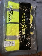 Portwest US363 Hi-Vis Reflective Two-Tone Bomber Safety Work Lined Jacket Large