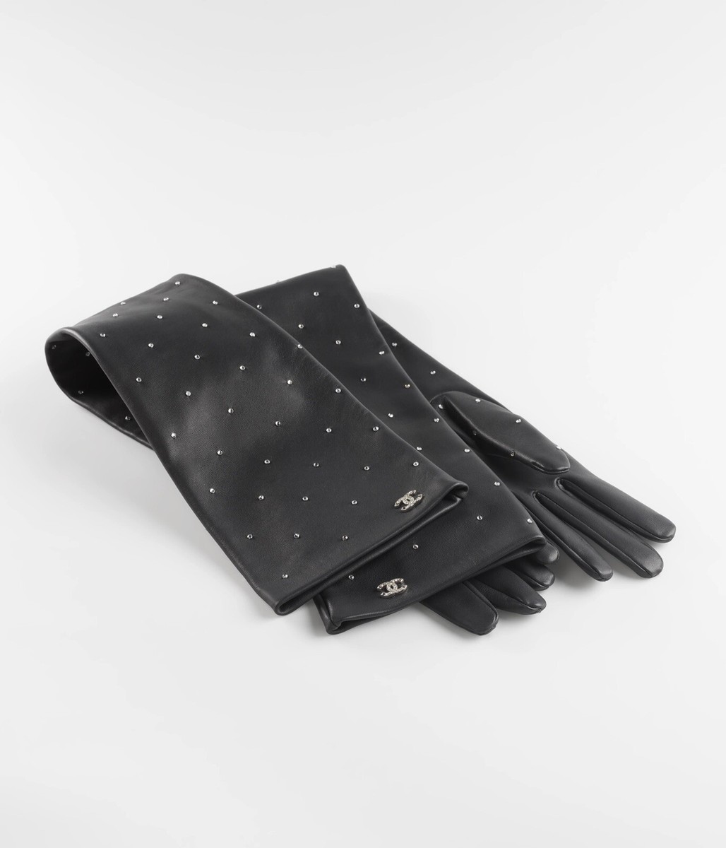NEW 2023FW CHANEL LONG GLOVES chanel opera gloves Lambskin