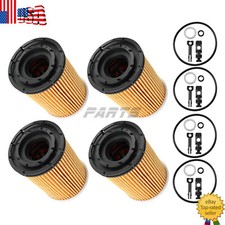 4Pcs Engine Oil Filter For 2021-2024 Genesis GV70 GV80 G80 2.5L 26350-2T000