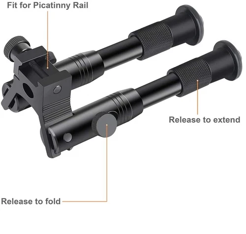 6Inch Adjustable Rifle Bipod with Swivel Stud Mount Fit Picatinny Rail - 第 14/20 張圖片