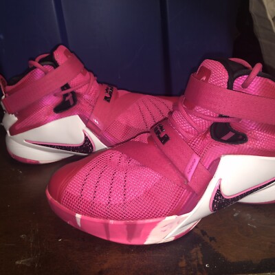Size 8.5 - Nike LeBron Soldier 9 Think Pink | eBay