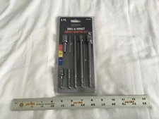 NEW Tool Shop 6pc Drill & Impact Socket Adapter Set - Drive Sizes 1/4, 3/8, 1/2