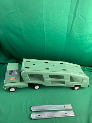 Vintage 1960's Tonka green car auto transport (RAMPS INCLUDED) | eBay