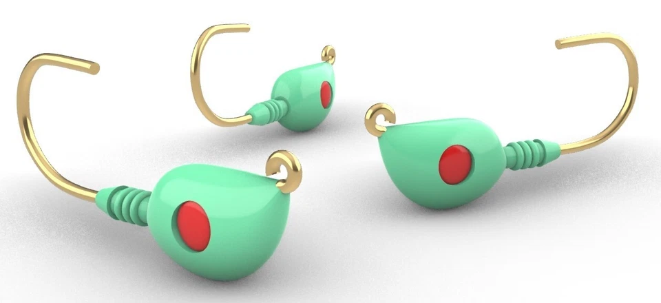 Mullet Jig head Mold -Spotted Seatrout, Flounder, Puppy Drum , 1.50, 2, 2.5 oz - Image 2 of 4