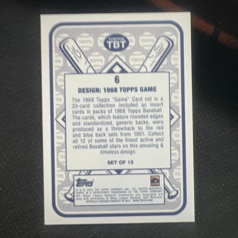 2024 Topps Throwback Thursday #6 Ichiro Suzuki Seattle Mariners 1230 SP - Image 2 of 2